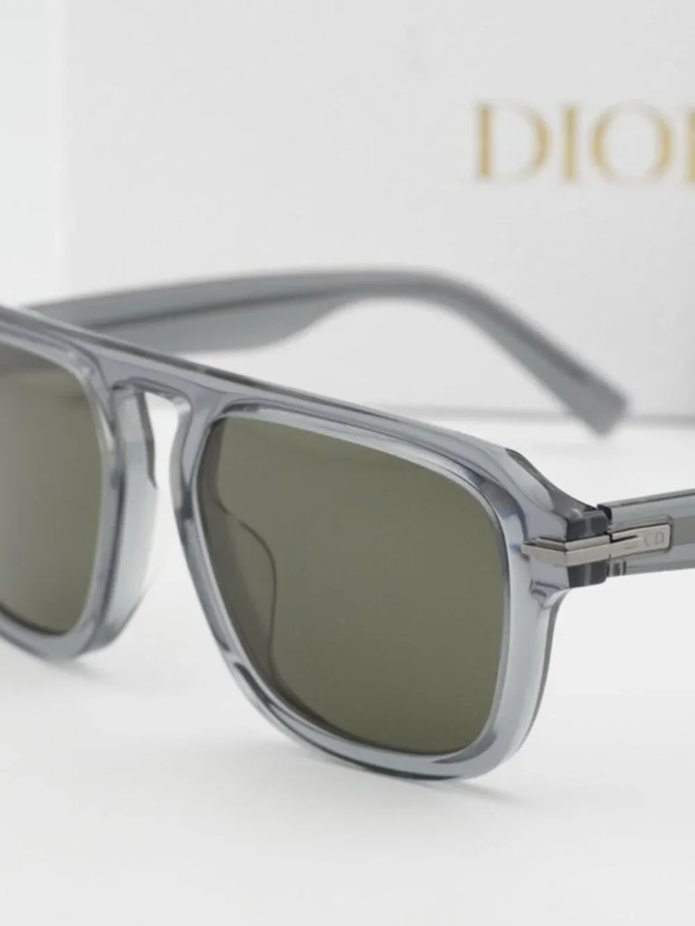 Dior DIORBLACKSUIT S15F 45C0 Unisex Square Sunglasses – Grey / Green